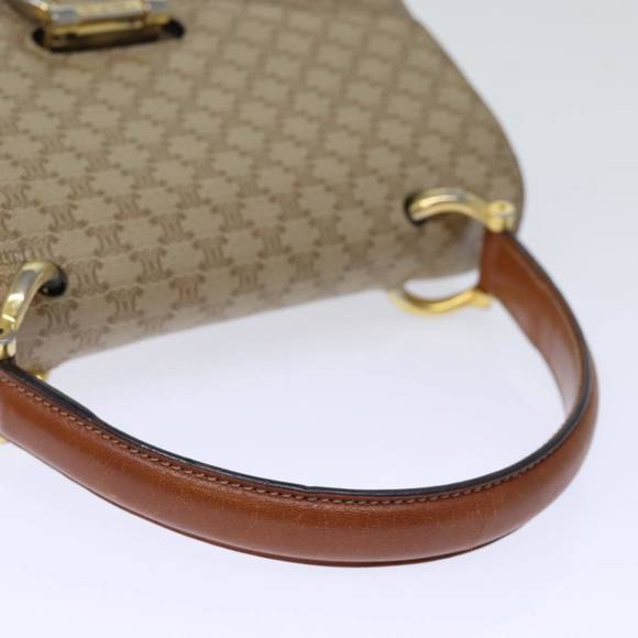 CELINE Macadam Canvas Hand Bag Beige Auth 73851 - Picture 7 of 16